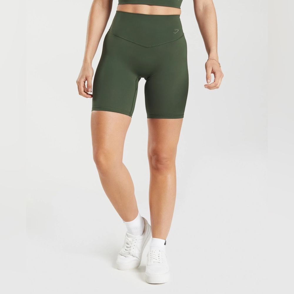 Gymshark Elevate Cycling Shorts - Khaki